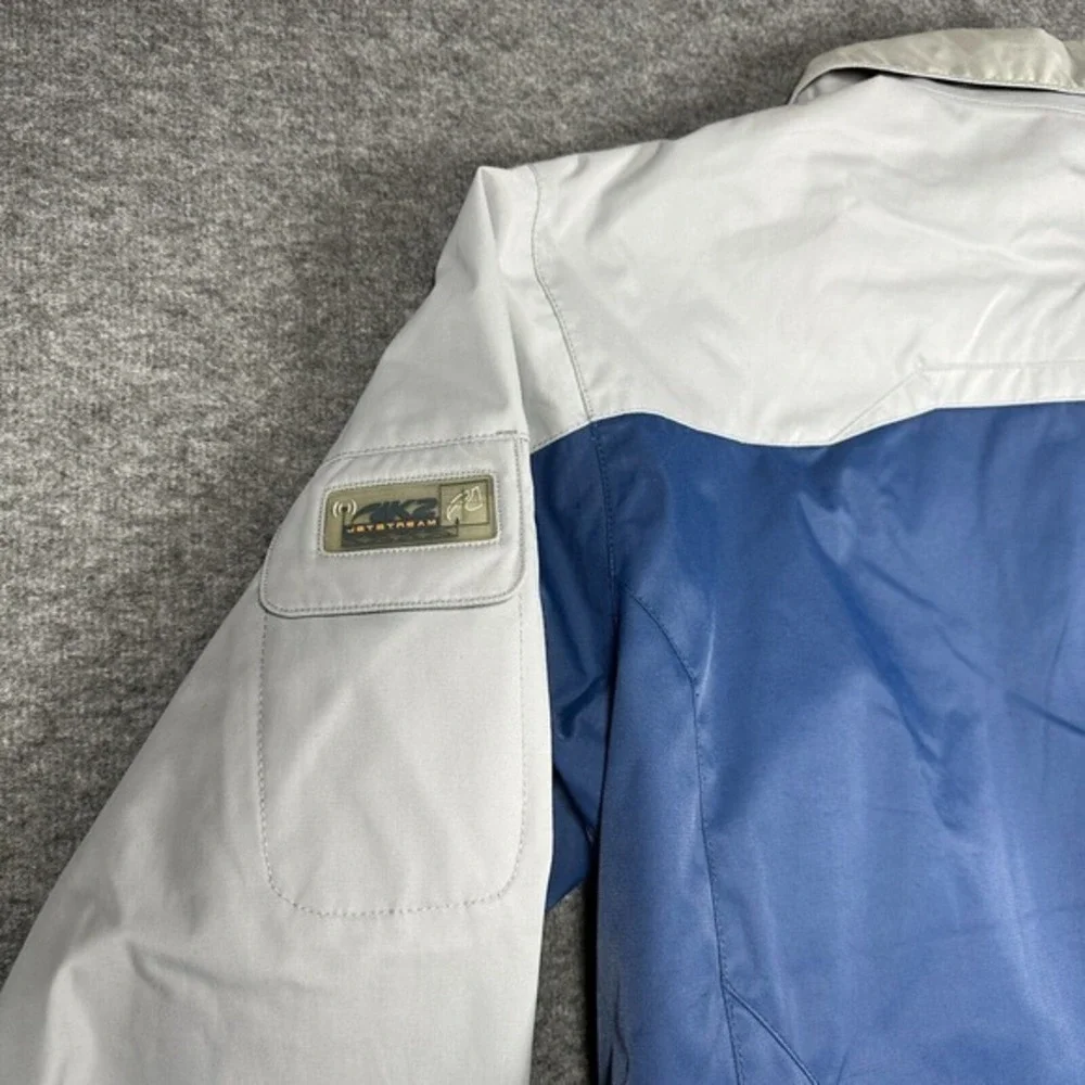 K2 Outerwear Zip Front Snowboarding‎ Skiing Jacket Womens Large L Blue Gray